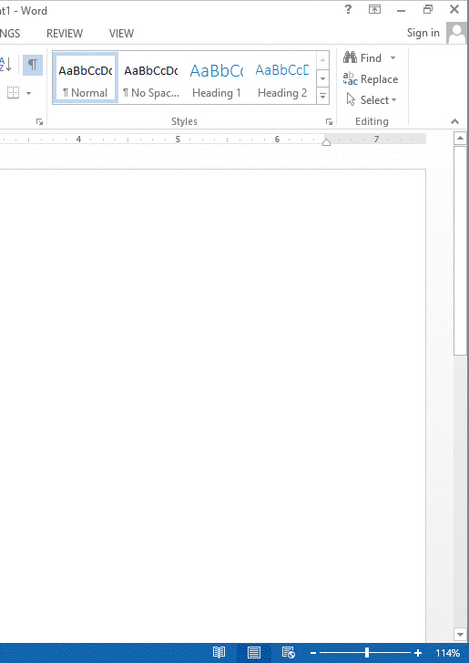You can click the Ribbon Display Options button in the accompanying figure to display a menu with options for how the ribbon looks.