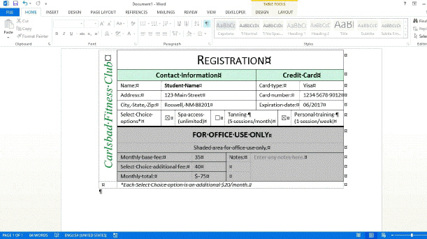 You cannot assign a specific format to the information stored in controls like the ones in the accompanying figure.