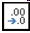 <strong>Which of the following buttons displays one more digit after the decimal point?</strong> A) B) C) D)