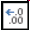 <strong>Which of the following buttons displays one more digit after the decimal point?</strong> A) B) C) D)
