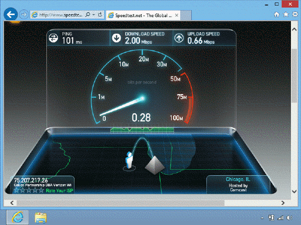 <strong> The tool shown in the accompanying figure allows you _____.</strong> A) to check the speed of your computer B) to check the speed of your Internet connection C) both a and b D) neither a nor b