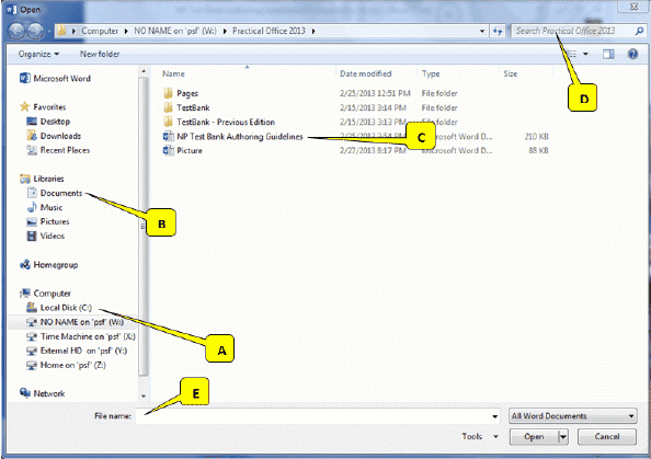 Referring to the picture above, which callout points to a set of preconfigured libraries?