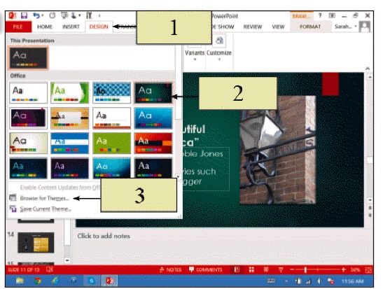 In the figure above, the box indicated by item 3 points to ____.