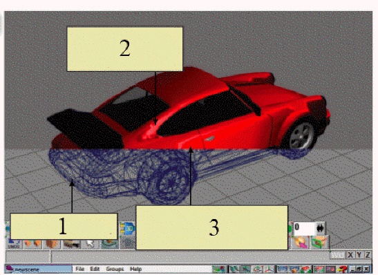 <strong> In the figure above, item 3 indicates ray tracing, which is where ____.</strong> A) the rendering process begins B) the wireframe begins C) your computer creates highlights where the light rays contact the surface D) the VIN number of the vehicle is located