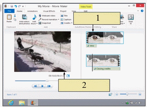 <strong> In the figure above, item 2 allows you to ____.</strong> A) open a menu B) preview your video C) burn to CD D) customize the menu