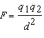 <strong>The electrostatic force ( F ) between two plates of a charged capacitor is directly proportional to the product of the charges ( and ) on each plate and inversely proportional to the square of the distance ( d ) between the plates.</strong> A) B) C) D)