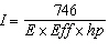 <strong>Solve the equation for the current ( I ) required by a motor when the horsepower, percent efficiency of the motor, and the voltage are known. </strong> A) B) C) D)