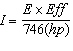<strong>Solve the equation for the current ( I ) required by a motor when the horsepower, percent efficiency of the motor, and the voltage are known. </strong> A) B) C) D)