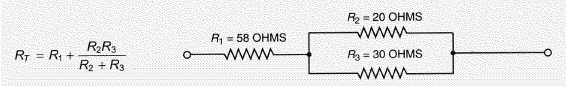 Find the total resistance ( ) of the circuit shown.