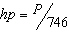 A motor uses 5,595 watts. Find the horsepower load of the motor. Carry the answer to one decimal place.