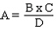 In the proportion A:B = C:D, if A is an unknown quantity it can be found by using the equation:   .<div style=padding-top: 35px> 