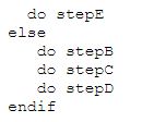 <strong>The following pseudocode is an example of ____. if conditionA is true then </strong> A) nesting B) stacking C) a posttest D) a pretest