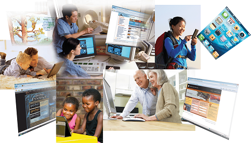 Technologies that allow users to create new forms of interaction, expression, communication and entertainment in a digital format are referred to as digital media, examples of which appear in the accompanying figure.