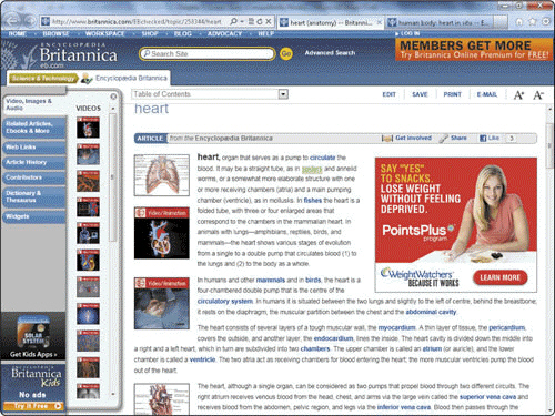 <strong> The application shown in the accompanying figure is an example of an interactive ____ encyclopedia.</strong> A) multitude B) multidisciplinary C) multifunction D) multimedia