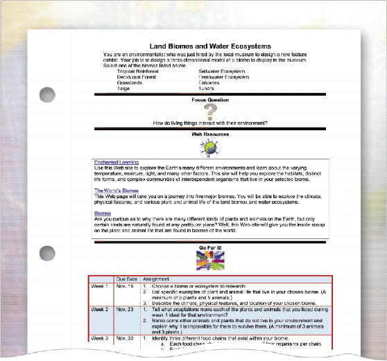 <strong>  As shown in the accompanying figure, a(n) ____ is a teacher-created document that contains hyperlinks to teacher-selected Web sites that assist in teaching content-specific curriculum objectives.</strong> A) curriculum instrument B) curriculum resource page C) word processing document D) informative document <div style=padding-top: 35px> 