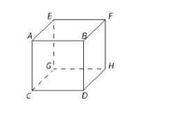 <strong>The object shown in the figure is a cube (all edges are equal in length). If the length of each edge of the cube shown in the figure is 1 inch0, find the length of diagonal CE . </strong> A) inches B) inch0 C) inches D) inches E) inches