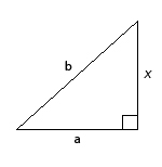 Solve for x . a = 2,