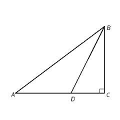 Find AB if BC = 3, BD = 5, and AD = 7. Simplify the answer. Do not convert to decimal form.