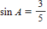<strong>In the diagram below, angle A is in standard position. Find sin A . </strong> A) B) C) D) E)