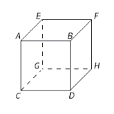 <strong>Suppose each edge of the cube shown in the figure is 3 inches long. Find the sine and cosine of the angle formed by diagonals GB and 0 GD . </strong> A) B) C) D) E)