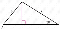 Use the information given in the diagram to find A to the nearest degree. Suppose that and . 