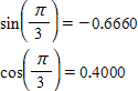 <strong>Graph the unit circle using parametric equations with your calculator set to radian mode. Use a scale of . Trace the circle to find the sine and cosine of to the nearest ten-thousandth. </strong> A) B) C) D) E)