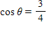 <strong>If , find cos (- θ ). </strong> A) B) C)04 D) E)