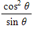 <strong>Find the algebraic expression that is equal to sec θ - cos(- θ ). </strong> A) B) C) D)tan <sup>2</sup> θ E)