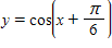 <strong>For the given equation, first identify the phase shift and then sketch one complete cycle of the graph. Graph y = cos x on the same coordinate system. </strong> A) Phase Shift = B) Phase Shift = C) Phase Shift = D) Phase Shift = E) Phase Shift =