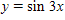 <strong>The graph below is one complete cycle of the graph of an equation containing a trigonometric function. Find an equation to match the graph. If you are using a graphing calculator, graph your equation to verify that it is correct. </strong> A) B) C) D) E)
