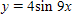 <strong>The graph below is one complete cycle of the graph of an equation containing a trigonometric function. Find an equation to match the graph. If you are using a graphing calculator, graph your equation to verify that it is correct. </strong> A) B) C) D) E)