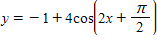<strong>The graph below is one complete cycle of the graph of an equation containing a trigonometric function. Find an equation to match the graph. If you are using a graphing calculator, graph your equation to verify that it is correct. </strong> A) B) C) D) E)