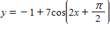 <strong>The graph below is one complete cycle of the graph of an equation containing a trigonometric function. Find an equation to match the graph. If you are using a graphing calculator, graph your equation to verify that it is correct. </strong> A) B) C) D) E)