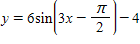 <strong>The graph below is one complete cycle of the graph of an equation containing a trigonometric function. Find an equation to match the graph. If you are using a graphing calculator, graph your equation to verify that it is correct. </strong> A) B) C) D) E)