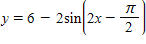 <strong>The graph below is one complete cycle of the graph of an equation containing a trigonometric function. Find an equation to match the graph. If you are using a graphing calculator, graph your equation to verify that it is correct. </strong> A) B) C) D) E)