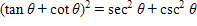 The identity is from the book Plane and Spherical Trigonometry with Tables by Rosenbach, Whitman, and Moskovitz, and published by Ginn and Company in 1937. Verify the identity. 