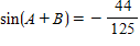 <strong>Let with A in QII and with B in QIII. Find . </strong> A) B) C) D) E)