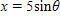 If   , write the expression    in terms of just x .