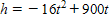<strong>If a projectile (such as a bullet)is fired into the air with an initial velocity v at an angle of elevation θ  (see the figure), then the height h of the projectile at time t is given by h = -16 t <sup>2</sup> + vt sin  θ   Give the equation for the height, if v is 1,600 feet per second and θ  is 30°. (Leave your answer in exact value form.) ​</strong> A)   B)   C)   D)   E)   <div style=padding-top: 35px> 