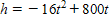 <strong>If a projectile (such as a bullet)is fired into the air with an initial velocity v at an angle of elevation θ  (see the figure), then the height h of the projectile at time t is given by h = -16 t <sup>2</sup> + vt sin  θ   Give the equation for the height, if v is 1,600 feet per second and θ  is 30°. (Leave your answer in exact value form.) ​</strong> A)   B)   C)   D)   E)   <div style=padding-top: 35px> 