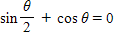 Solve the equation for θ  if   . Give your answer in degrees.  <div style=padding-top: 35px> 