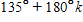 <strong>Find all degree solutions for the following.   ​</strong> A)    or    B)    or    C)    or    D)   E)    or    <div style=padding-top: 35px> 