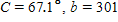 <strong>The information below refers to triangle ABC . inches. Find all the missing parts. Apply the rules regarding the use of significant digits after all computations are complete. </strong> A) inches, inches B) inches, inches C) inches, inches D) inches, inches E) inches, inches