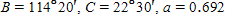 <strong>Solve the triangle. km, km, Apply the rules regarding the use of significant digits after all computations are complete. </strong> A) km B) km C) km D) km E) km