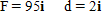 Find the work performed when the given force F is applied to an object, whose resulting motion is represented by the displacement vector d. Assume the force is in pounds and the displacement is measured in feet.   ​