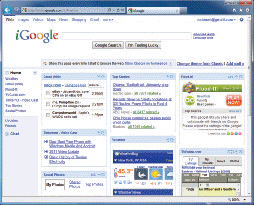 <strong> The accompanying figure shows the iGoogle ____ Web page.</strong> A) portal B) RSS C) social networking D) podcasting