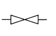 <strong> The plumbing symbol shown in the accompanying figure represents a ____.</strong> A) tee B) valve C) 90 degree elbow D) wye