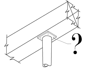 <strong> What is the feature labeled in the accompanying figure?</strong> A) Masonry pier B) Bearing plate C) Veneer D) LVL