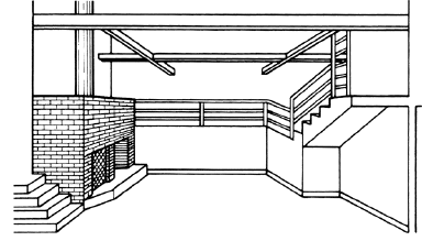 <strong> The accompanying figure depicts the Lake House ____.</strong> A) playroom B) kitchen C) loft D) living room