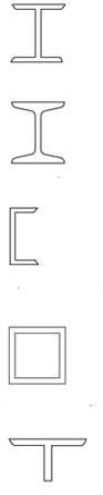 In the accompanying figure, what is the name for the structural shape at the top?